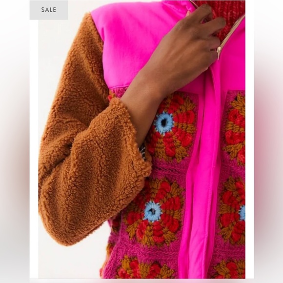 🌟HP🌟ANTHROPOLOGIE NWT Tach Nicoleta Crochet Jacket Size M. - Picture 7 of 10